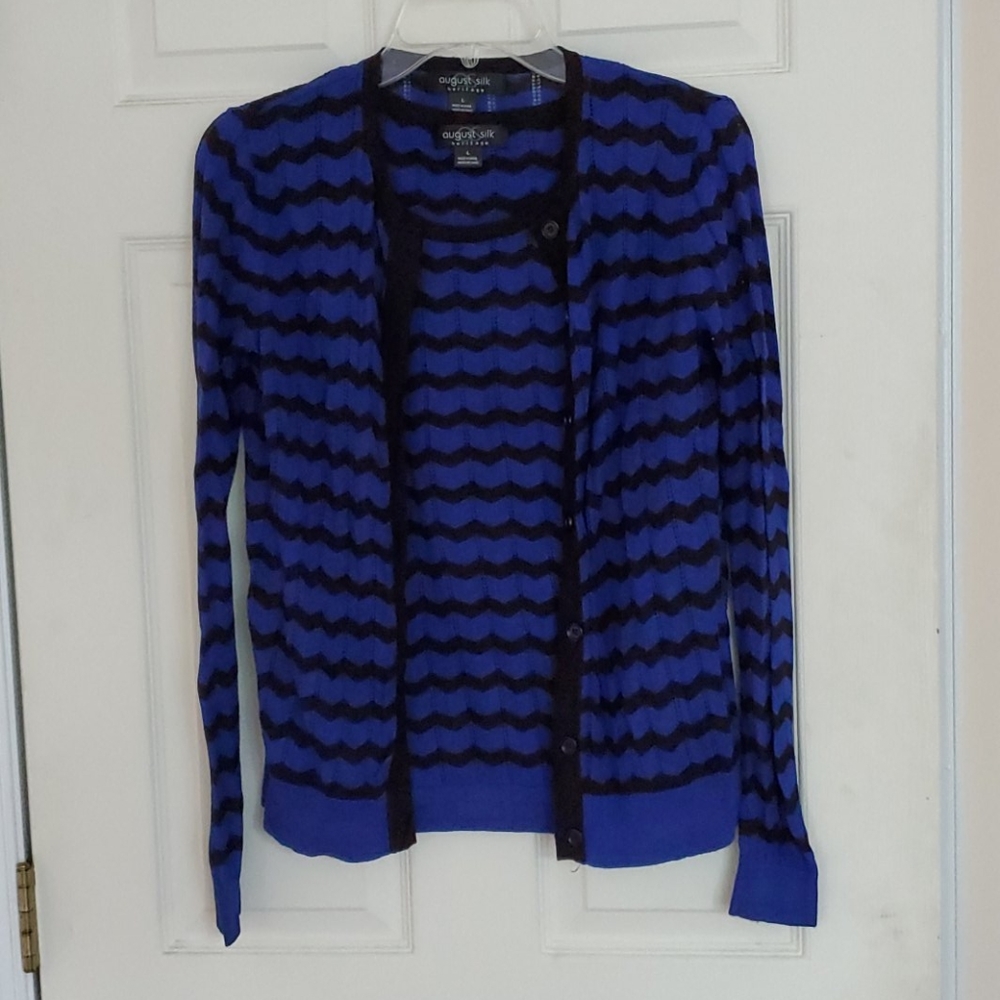 August silk sweater set